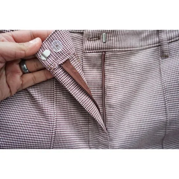 Urban Outfitters Houndstooth Straight-Leg Pants - Size 10 - Picture 4 of 8